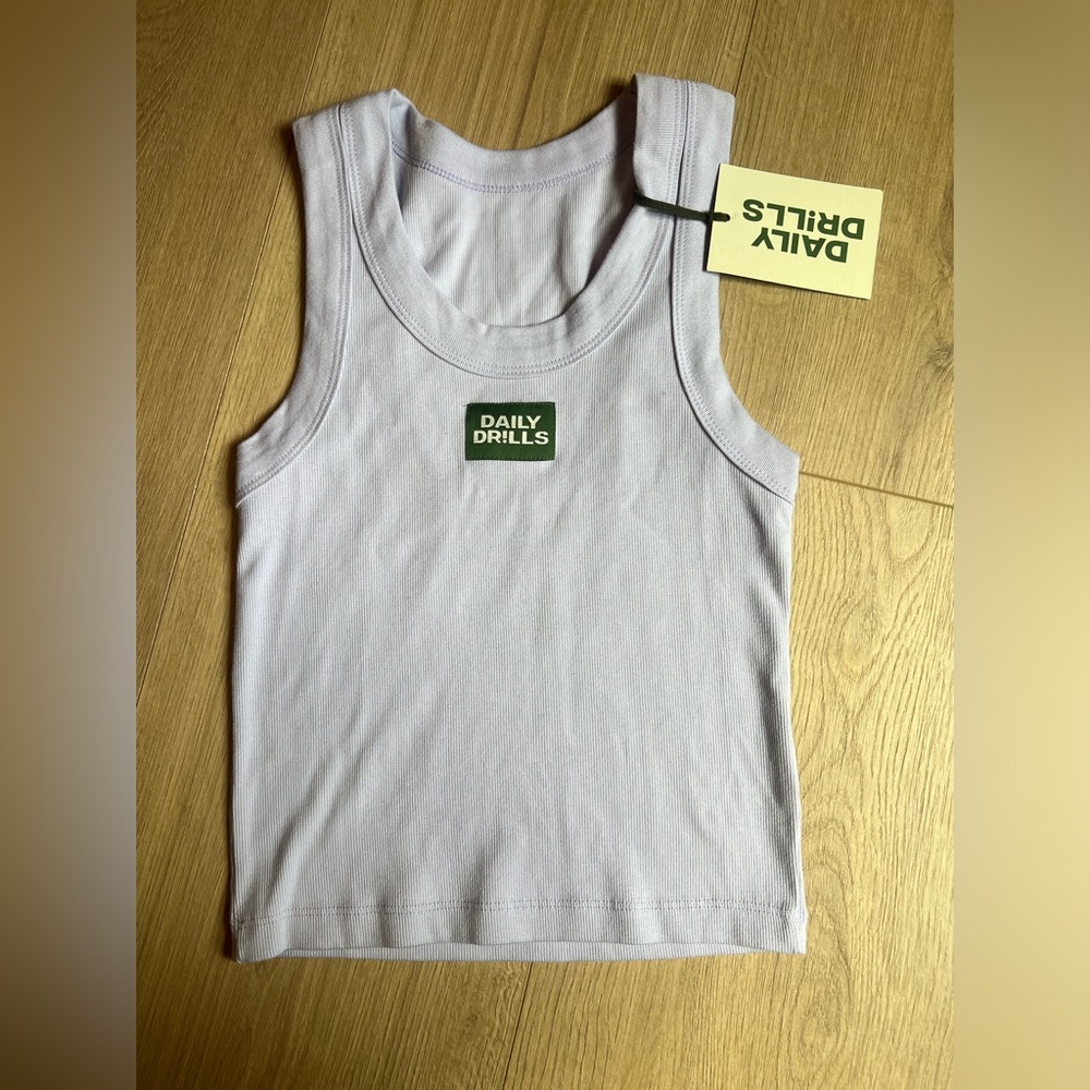 Daily Drills Logo Ribbed Tank Top